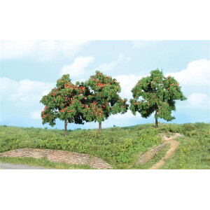 Heki 1929 3 Apfelbäume, 13 cm, H0