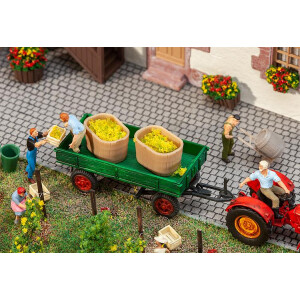 Faller 180972 2 Wooden casks and 2 tubs, H0