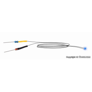 Viessmann 3564 LED blau mit angelöteten Kabeln, 5...