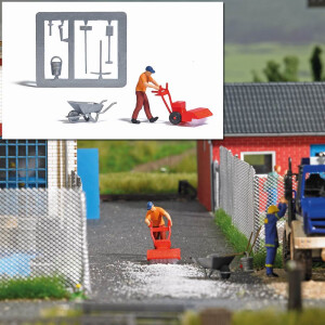 Busch 7854 Action-Set: Kehrmaschine, H0
