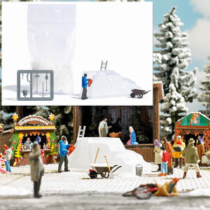 Busch 7857 Action Set: Eisschnitzen, H0