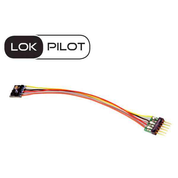 ESU 59816 LokPilot 5 micro DCC/MM/SX, 6-pin NEM651, Spurweite N, TT