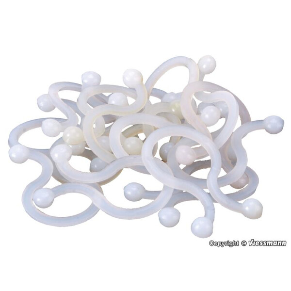 Viessmann 6889 Omega Clips, 20 Stück