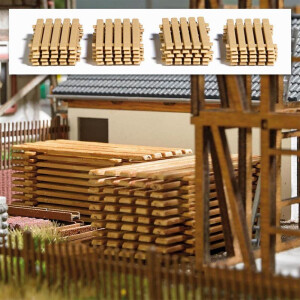 Busch 7760 Mini-Set: Bretterstapel, H0