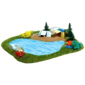 Busch 8052 Lake with camp site, N