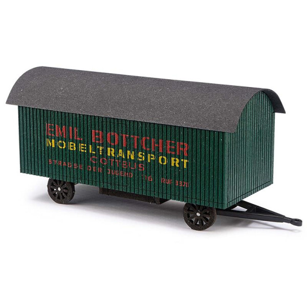 Busch 59963 Möbelanhänger, grün, H0