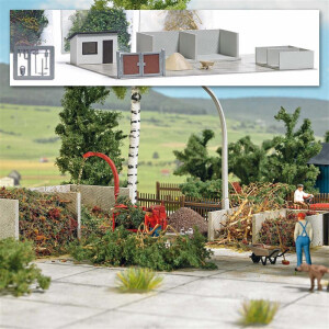 Busch 1635 Green waste collection point, H0