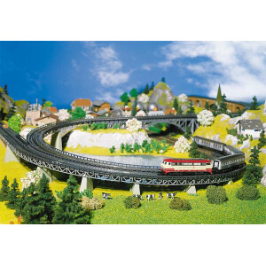 Faller 222542 4 Auffahrtsteile, gebogen, N