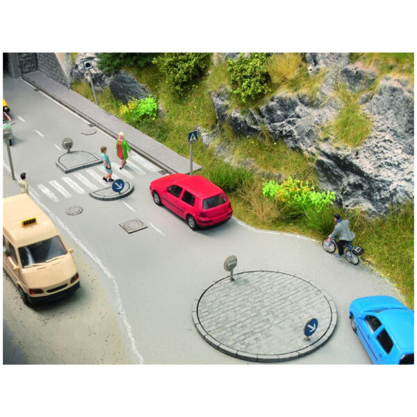Noch 14388 Laser-Cut minis - Verkehrsinsel-Set, H0
