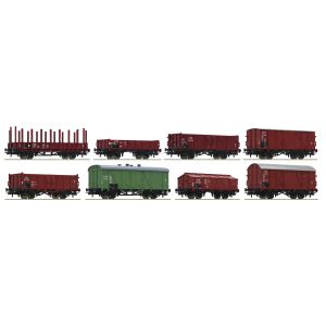 Roco 44001 8tlg. Güterwagen-Set der CD, Epoche III, H0