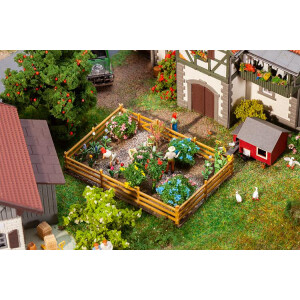 Faller 181276 Ziergarten mit Blumen und Büschen, H0