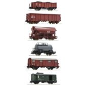 Roco 76030 6tlg. Güterwagen-Set der DR, Epoche IV, H0