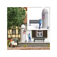 Busch 7909 Action-Set: Plakatkleber, H0