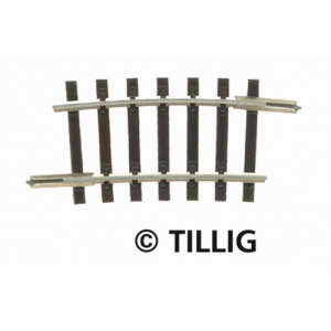 Tillig 83115 Gebogenes Gleis R04 - 267 mm/7,5°, TT