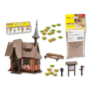Noch 65617 Themen-Set "Wanderausflug zum Hexenhaus", H0