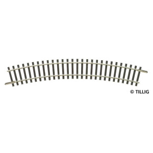 Tillig 83116 Gebogenes Gleis R01 - 267 mm/30°, TT