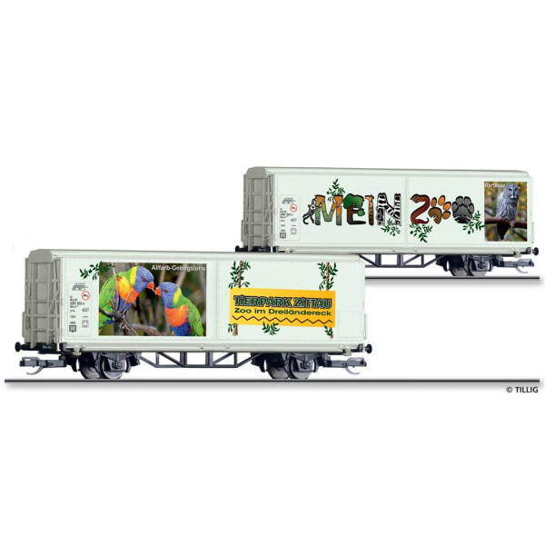 Tillig 14850 START-Schiebewandwagen Hbis-tt "Mein Zoo", Epoche VI, TT
