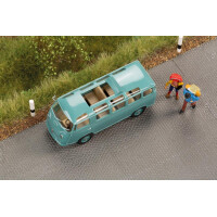 Auhagen minicar 66017 Goliath Express 1100 Luxusbus hellgrüngrau Dach offen, H0