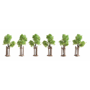 Noch 21538 Junge Bäume mit Baumstützen, H0/TT