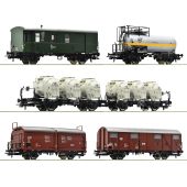 Roco 6600018 6tlg. Güterwagen-Set der DB, Epoche IV, H0