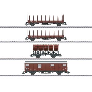 Märklin 46662 4tlg. Güterwagen-Set der DB, Epoche III, H0/AC~