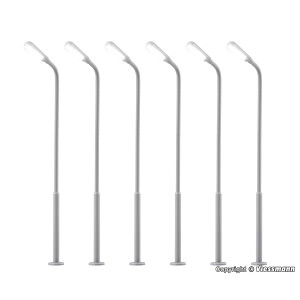 Viessmann 69906 Whip street light, LED white, 5+1, TT