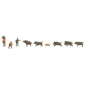 Faller 151701 Hunter and wild boars, H0