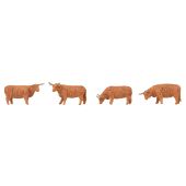 Faller 151926 Highland cattle, red, H0