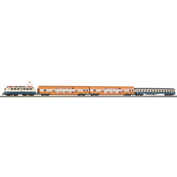 Piko 58146 Exklusiv-Set 2024 zum Tag der Offenen Tür: E-Lok BR 140 Personenzug DB/DR IV, H0