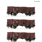 Roco 6600075 3tlg. Güterwagen-Set der DB, Epoche...