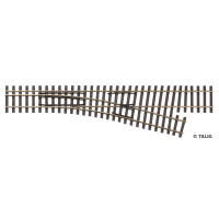 Tillig 85183 Abzweig rechts H0-H0m, 15° - Länge 228 mm