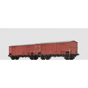 Brawa 48572 2tlg. Spitzdachwagen-Set FC der FS, Epoche...