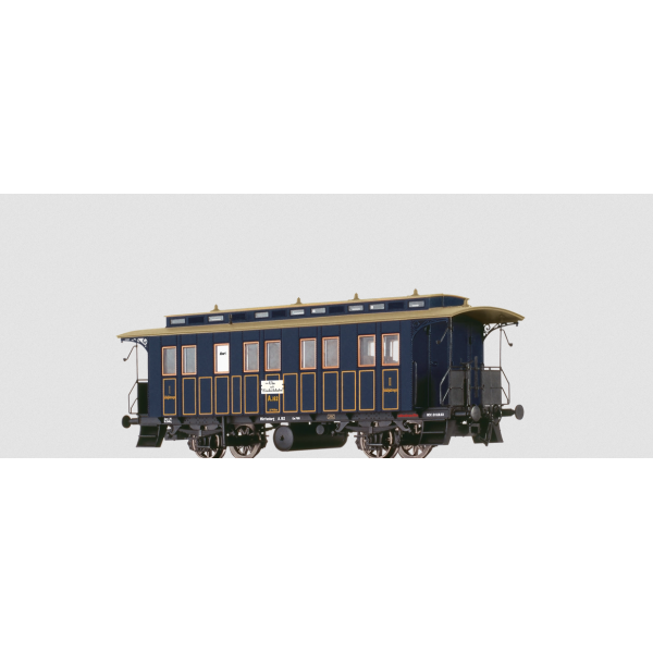 Brawa 45619 Schlafplatzwagen A der K.W.St.E., Epoche I, H0