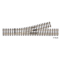 Tillig 85194 Dreischienen-Schmalspurweiche H0/H0m-H0m, links, 15°