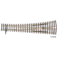 Tillig 85198 Dreischienen-Schmalspurweiche, H0/H0m-H0, links, 15°