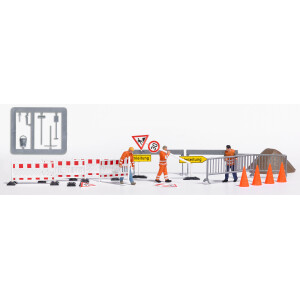 Busch 79900 Action Set: Absperrungen aufstellen, H0