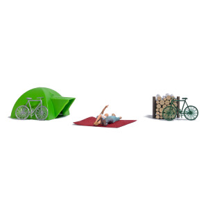 Busch 79820 Action Set: Zeltromantik, H0