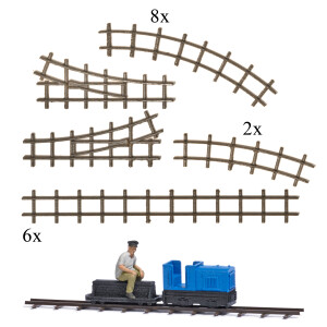 Busch 79828 Action Set: Gartenbahn, H0