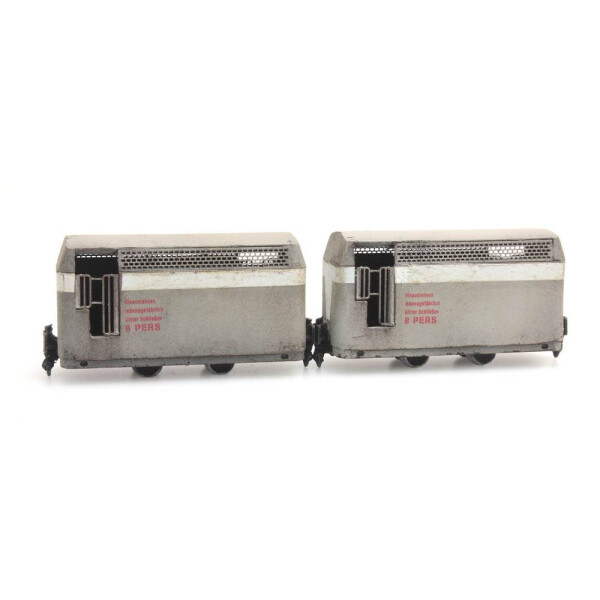 Artitec 387.373 Mine railway passenger wagons, H0