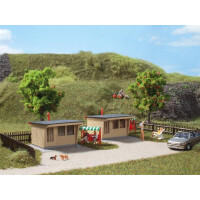 Auhagen 12339 2 cabins, H0/TT