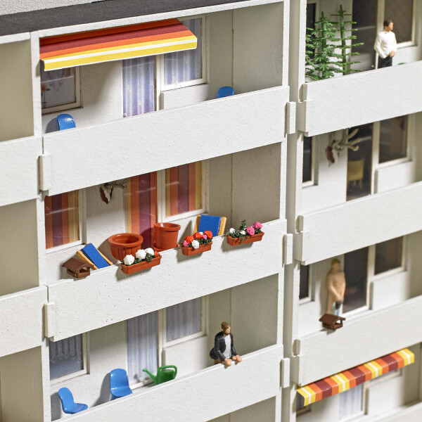 Busch 1836 Balkon-Set, H0