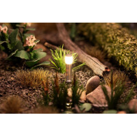 Faller 180139 LED-Wegleuchte, silber, warmweiß, 3 Stück, H0