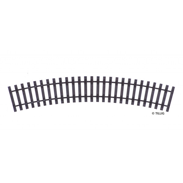 Tillig 85045 Gebogenes Schwellenband  R41 - 543 mm/30°, H0