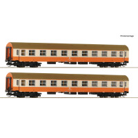 Roco 6280016 2tlg. Reisezugwagen-Set (1) Klasse 1. der DR, Epoche IV, TT