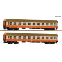 Roco 6280017 2tlg. Reisezugwagen-Set (2) Klasse 2. der DR, Epoche IV, TT