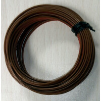 5m Zwillingslitze LiY-Z 2x0,19mm² rot/braun