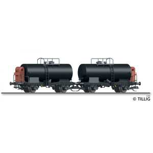 Tillig 01120 2tlg. Güterwagen-Set der DR, Epoche...