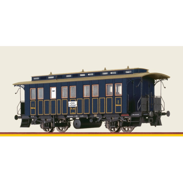 Brawa 45620 Schlafplatzwagen A der K.W.St.E., Epoche I, H0