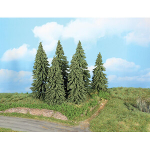 Heki 21801 6 Wetterfichten, 14 - 18 cm, TT - H0