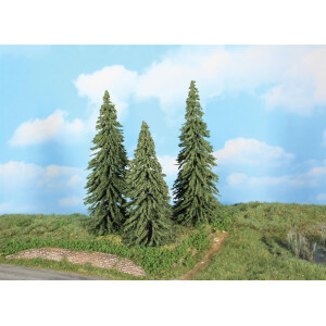 Heki 21800 3 Wetterfichten, 18 - 22 cm, TT - H0